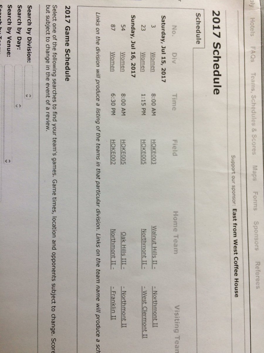 Northmont 2 schedule