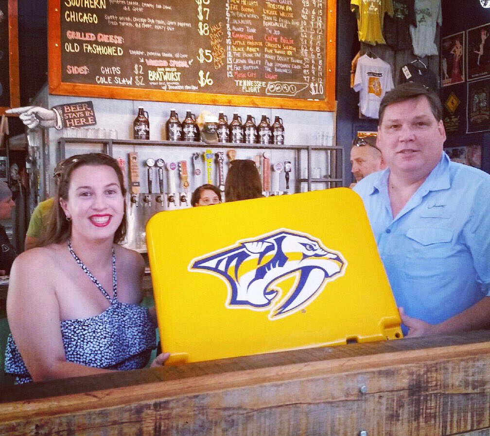 Congratulations to Lindsay Langley, #winner of the Predators Orca Cooler &amp; Flyfishing Lessons! Thanks to all who participated. #cheers! 🏆🍻