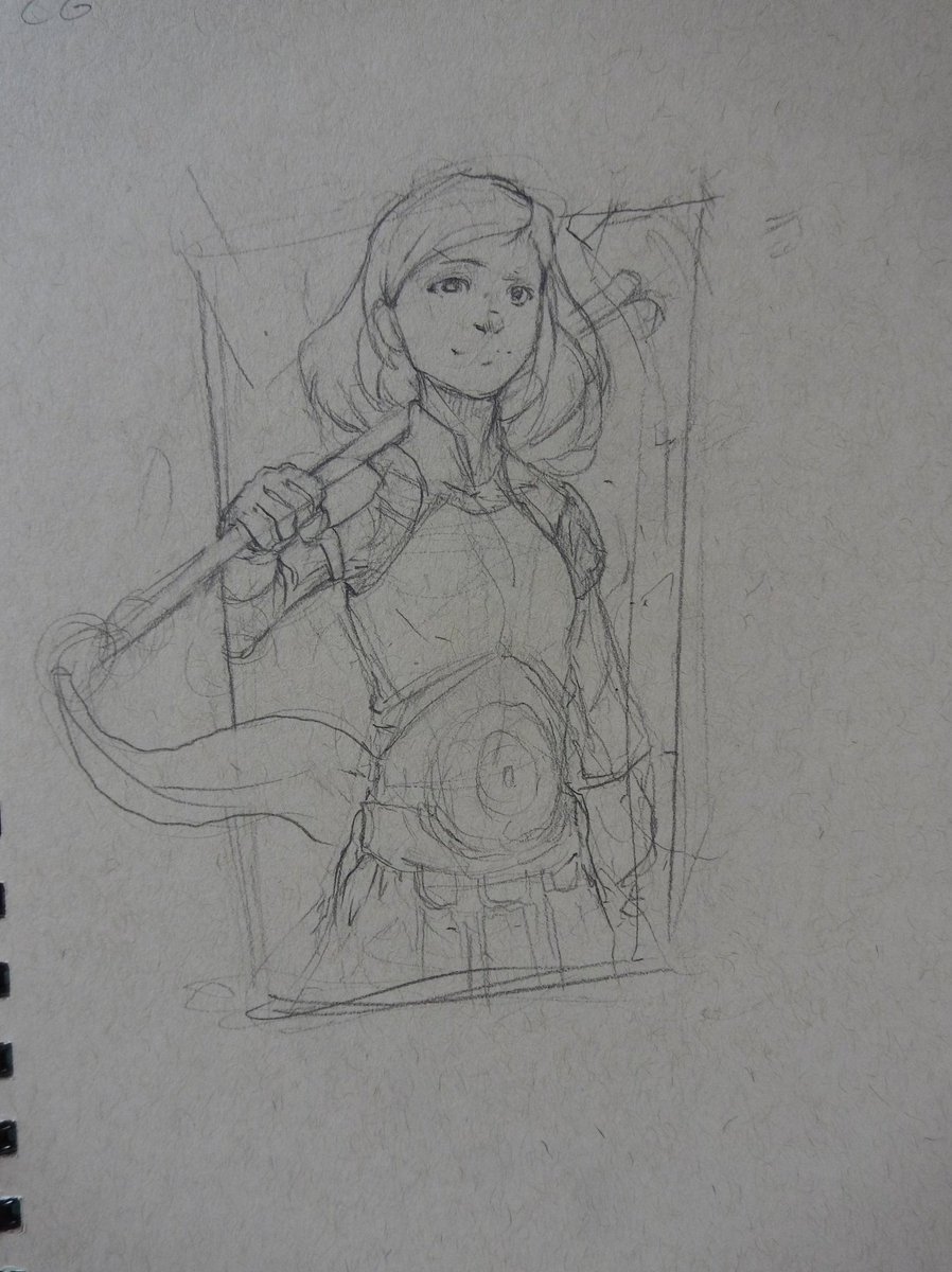 I went through some old small 5×8 sketchbooks and found a few sketches!