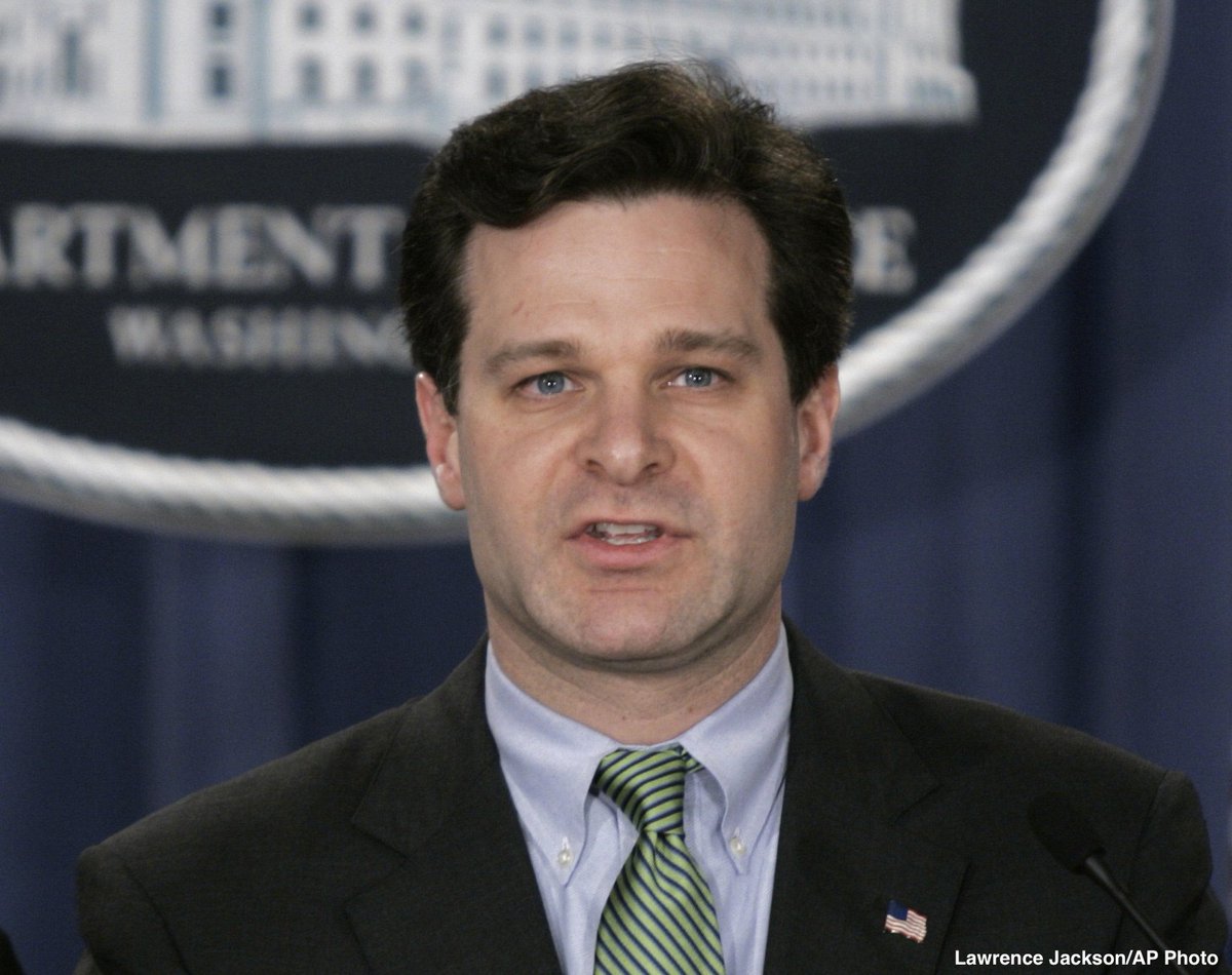 ABC's tweet photo. Pres. Trump pick for FBI Director Christopher Wray testifies that no one asked him for 'loyalty oath.' https://t.co/T4MynJlXz9 https://t.co/qWxCy1ULHL