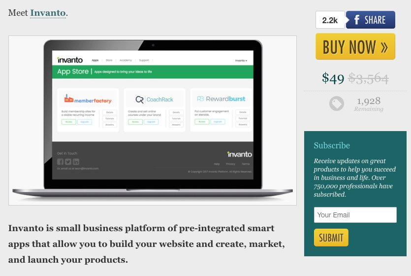 SerialStart's tweet image. Lifetime Access to Invanto membership and online course software for $49 appsumo.com/~lUR8d/ via @appsumo #onlinecourse
