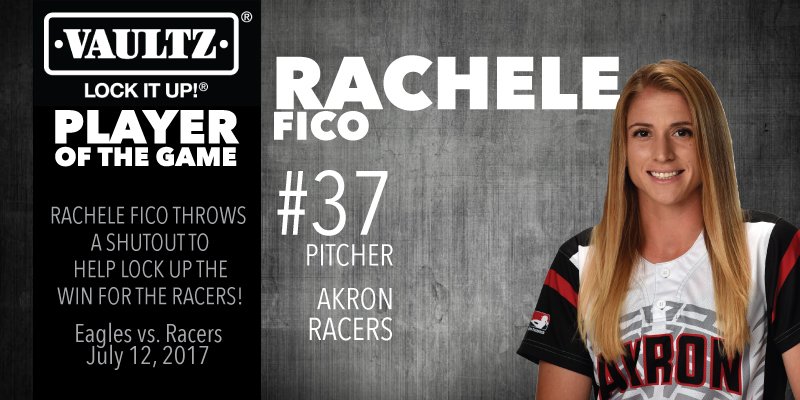 profastpitch's tweet photo. Congrats to @VaultzProducts Lock It Up® Player of the Game @supafic for throwing a shutout! @AkronRacers @LSUsoftball #NPFTV #NPF2017 https://t.co/QGSKuWe890