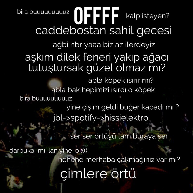 offffcok's tweet image. Caddebostan 🐾