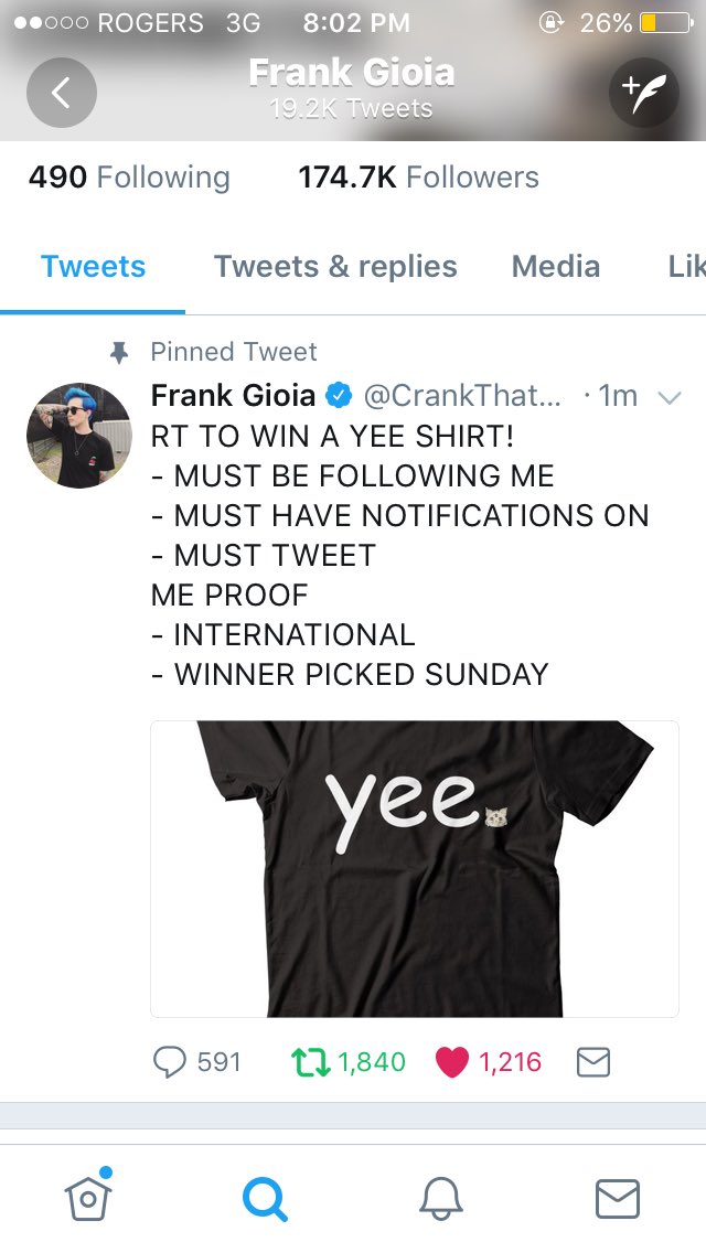 t__ori's tweet photo. @CrankThatFrank i follow you and i have post notifications on 💕 https://t.co/n7wFNOpU0k