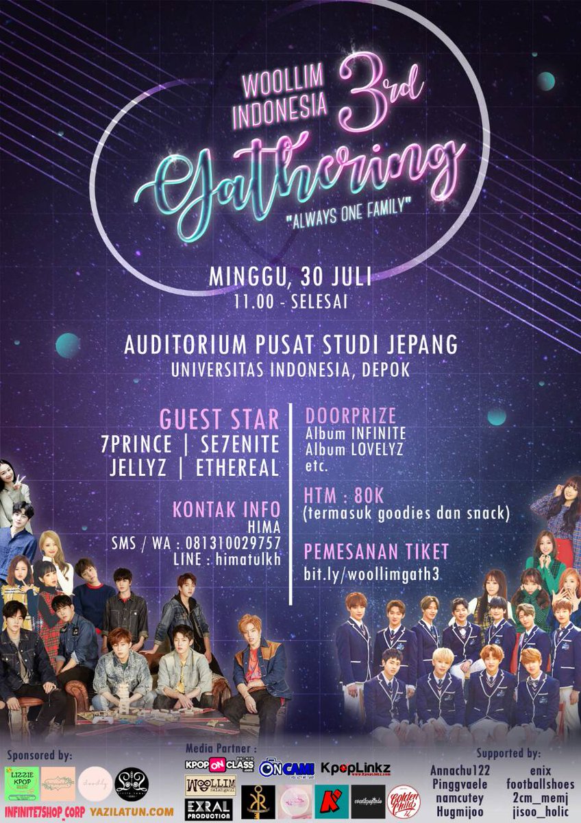 [INA] Lets have fun all Inspirit, Lovelinus &amp; GNCD Stans!
"Woollim Indonesia 3rd Gathering"

ℹ: bit.ly/woollimgath3
 #3rdWoollimINAGath