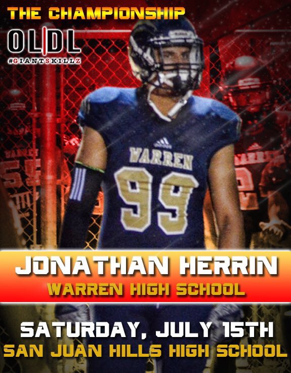 BattleOfTheBigs's tweet photo. @GiantSkillz "The Championship" going down this weekend at San Juan Hills HS. All info on the flyer! Get out &amp; compete! https://t.co/3nfzB3pb0a