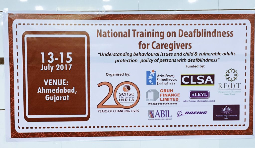 atuljais111's tweet photo. National training @senseindia for #caregivers of #personswithdeafblindness on #behaviourissues and #childandvulnerableadultprotection #India https://t.co/rDGGmsF7tG