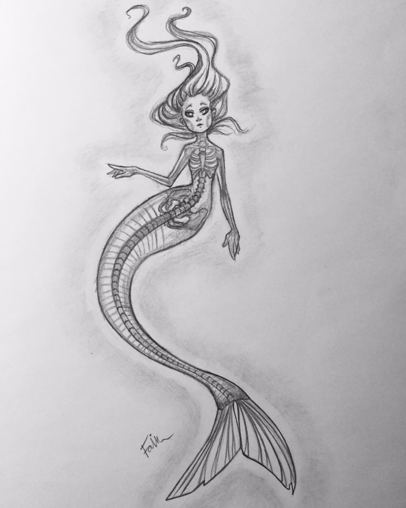 Faith Newman on X: Mermay Day 20 Glowing Fish: Indian Glassy Fish #mermay  #mermay2017 #mermaid #Skeleton #art #sketch #drawing #DrawingChallenge   / X