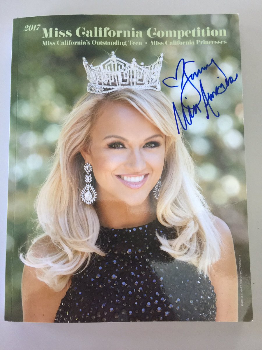 IWatchHDTV's tweet photo. Thanks @MissCAOrg for the program signed by @MissAmerica et al. Such a rewarding project to broadcast #MissCA2017 across the State of CA. https://t.co/er3UTcjKoK