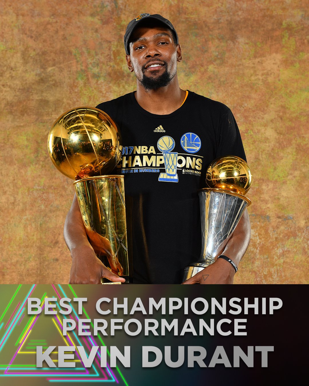 Kevin Durant Golden State Warriors adidas 2017 NBA Finals