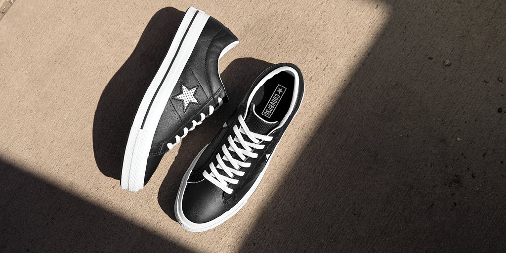 converse one star perf leather