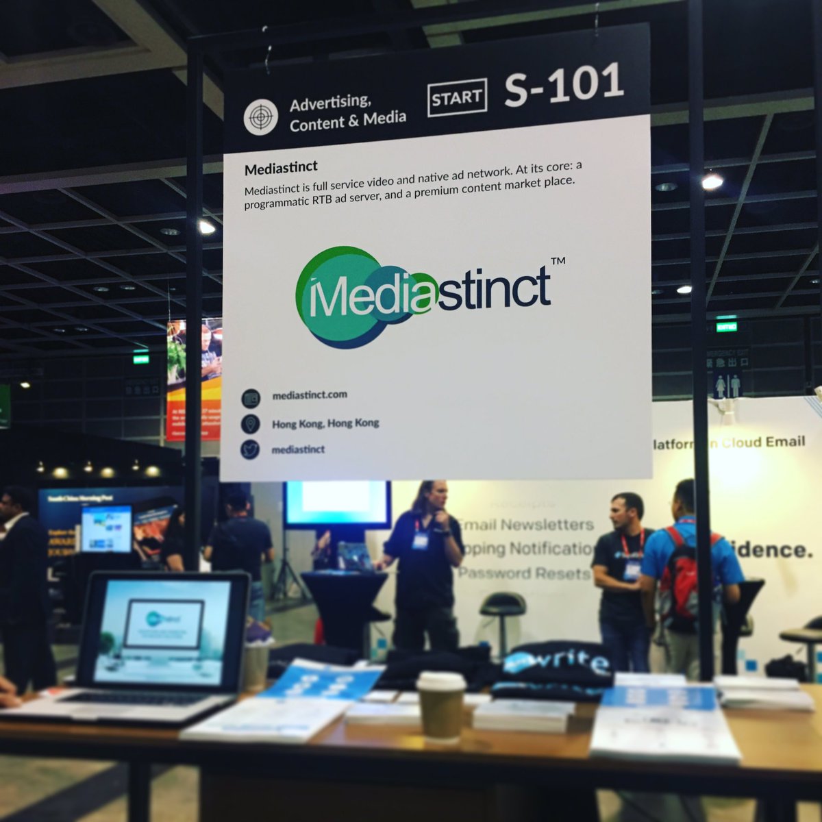 mediastinct's tweet photo. .@mediastinct is at START S-101 at @RISEConfHQ #HongKong. Drop by and let's connect. #dotwriter #engagemeant #mediastinct #RISEConf https://t.co/pXwZiS1RzP