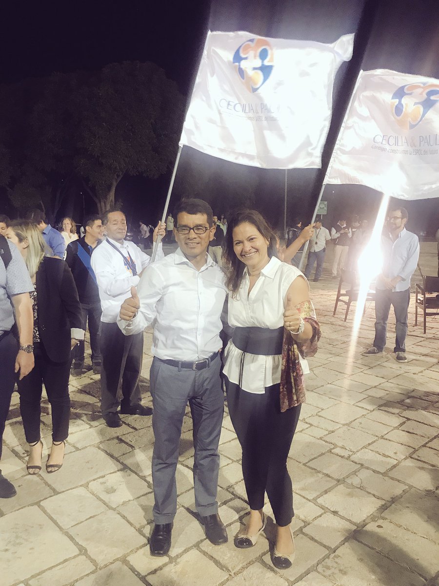 paherrera1975's tweet image. Gracias a Dios y a la comunidad politécnica que nos apoyó, hoy @cparedesverduga y yo, hemos sido declarados Rectora y Vicerrector de @Espol