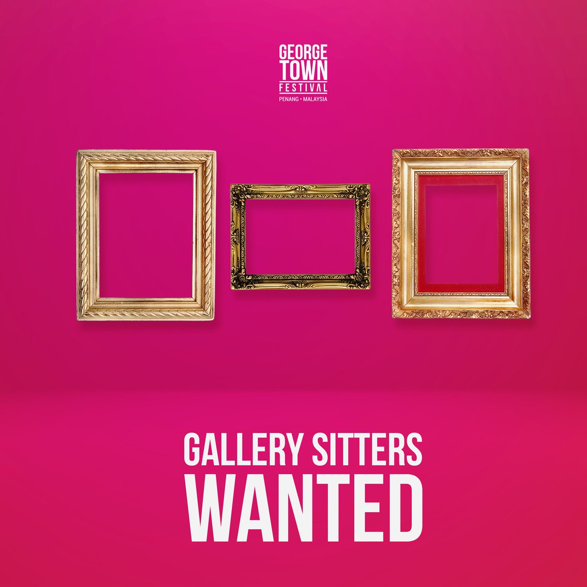 George Town Festival (@gt_festival) on Twitter photo We're looking for gallery sitters! Contact Natasha at natasha.fathin@georgetownfestival.com for more details. #GTF2017 #GeorgeTownFestival We're looking for gallery sitters! Contact Natasha at natasha.fathin@georgetownfestival.com for more details. #GTF2017 #GeorgeTownFestival