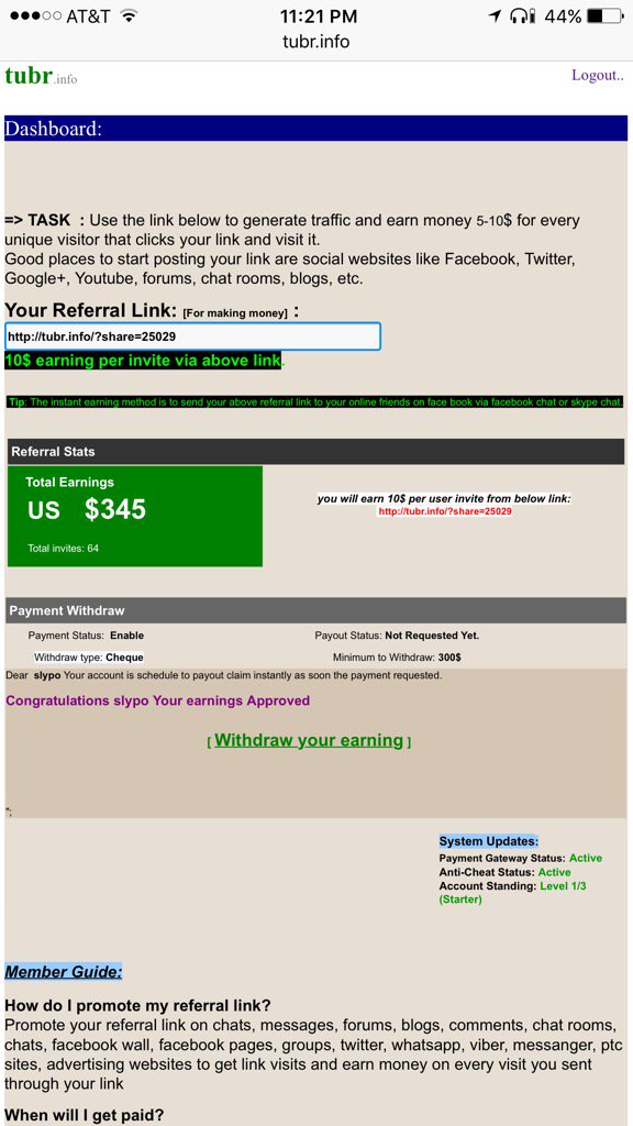 SPolection's tweet image. It's real guys....
Just register, keep reposting and collect your pay.