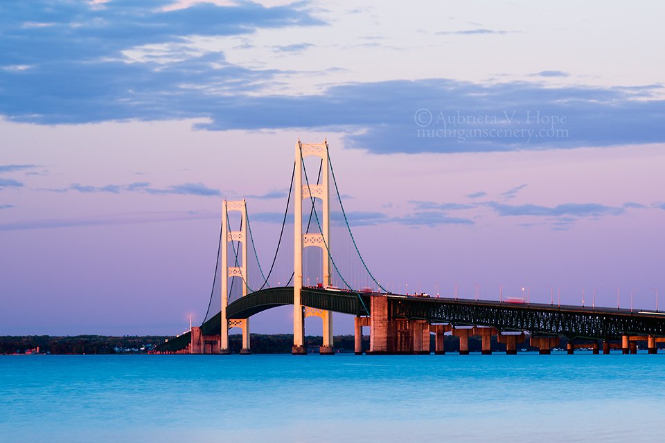 Michiganscenery's tweet photo. "Summer Dawn, Straits of Mackinac", photographed by Aubrieta V. Hope, https://t.co/1SaIujI2mt. https://t.co/WsO1VS0Ml8