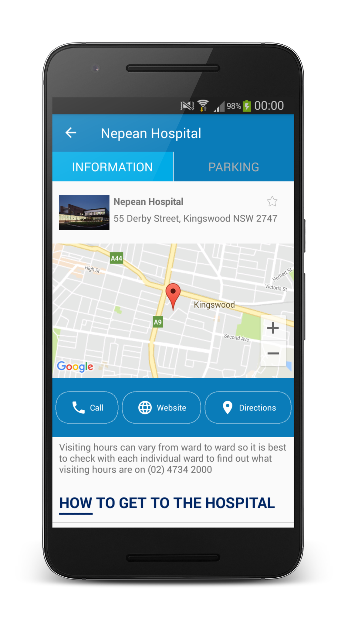 NSW Health on Twitter: "The free HosPark app & website can ...
