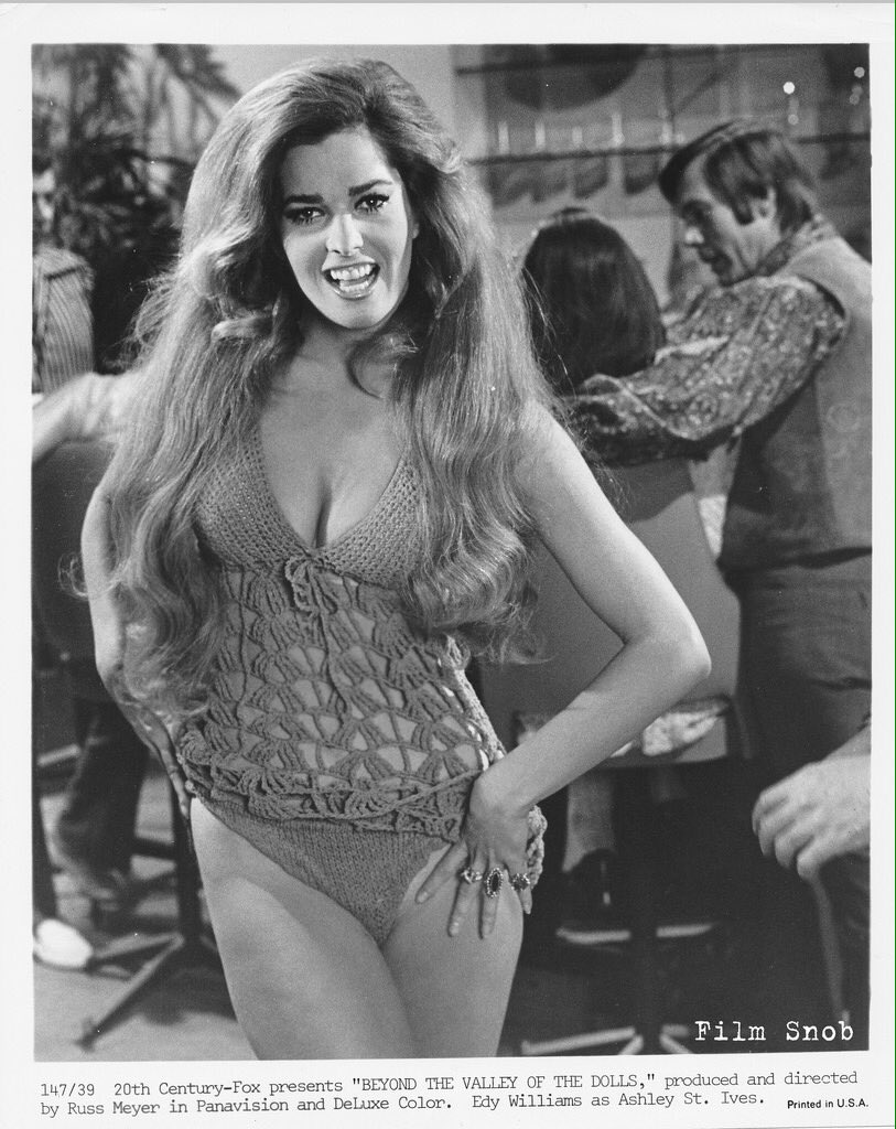 27. Actress Edy Williams in her signature role as Ashley St. Ives in Russ M...