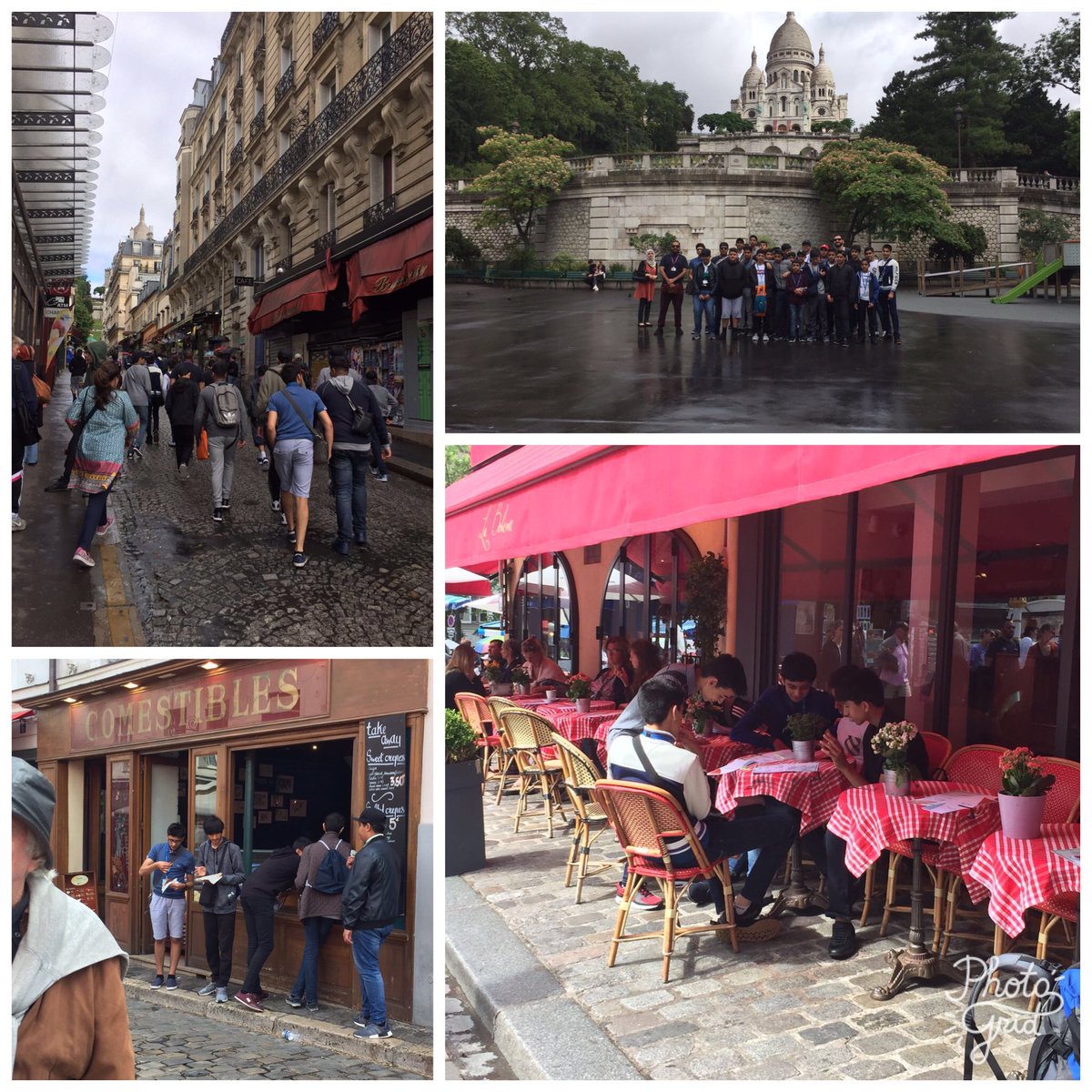 Some sightseeing - first the Basilica Sacré-Cœur, Roman Catholic Church, followed by crepes in the market place. #Paris #culturaladventure