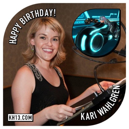 Happy 40th birthday to Kari Wahlgren (born July 13th, 1977), she...  