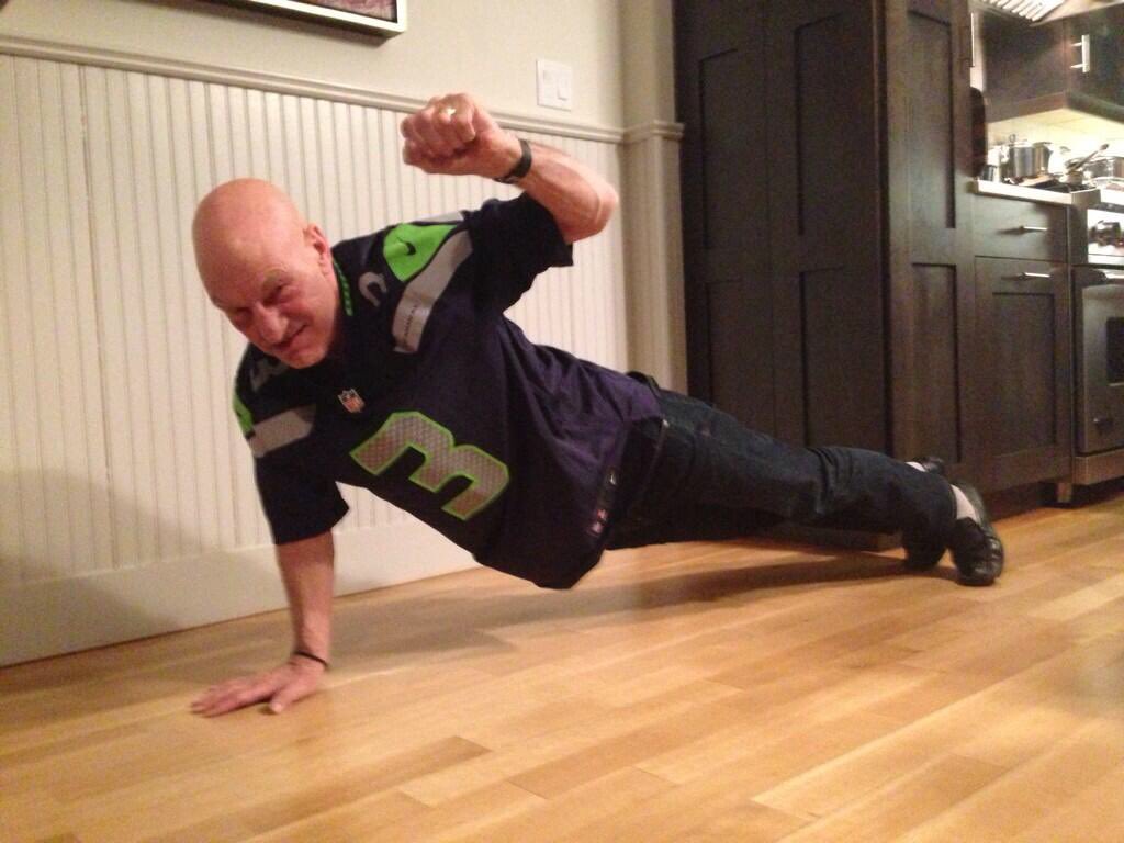 Oh, and a happy 77th birthday to this living legend! Love you Sir Patrick Stewart... Never change. 