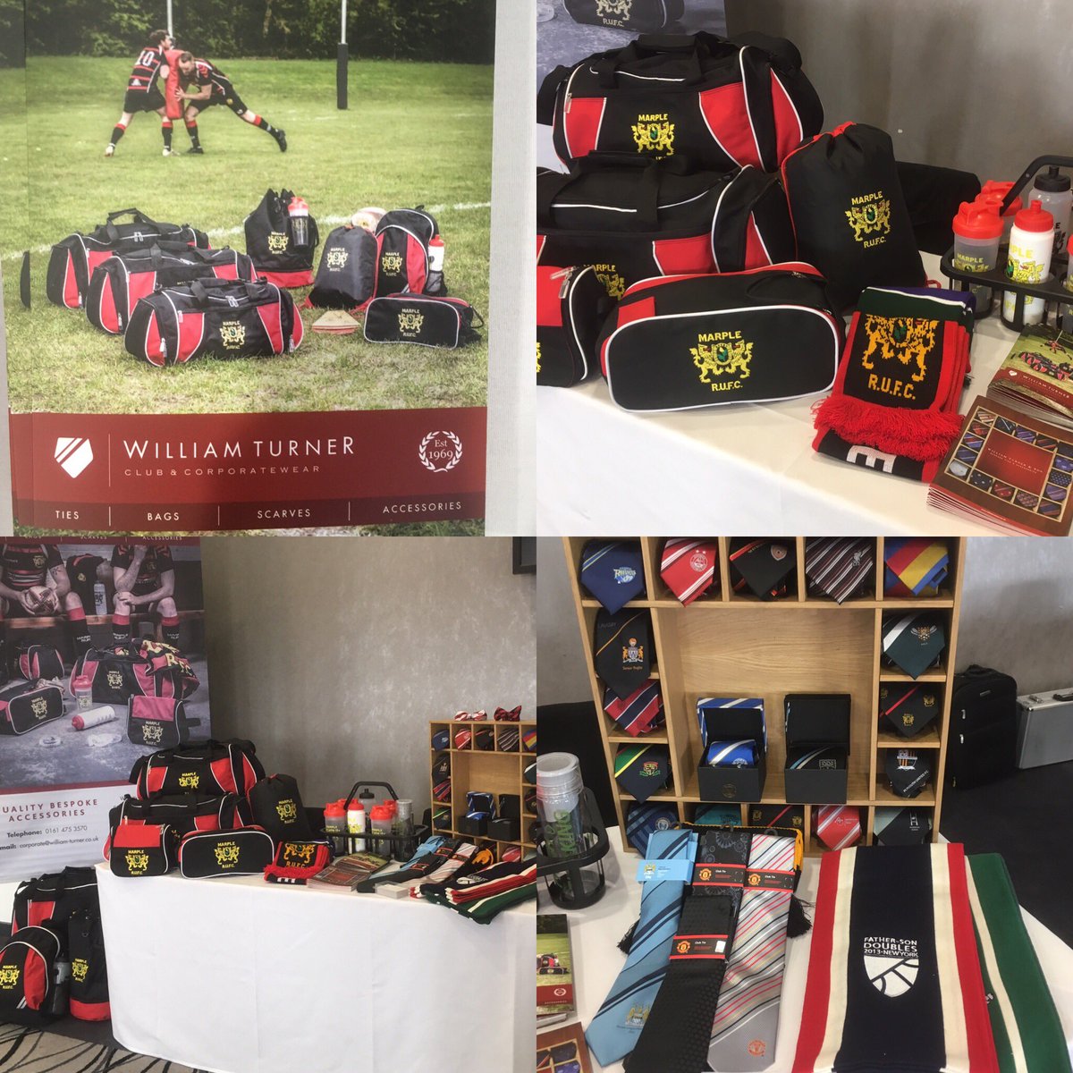TurnerTies's tweet photo. Ready to kit out the sporting world @AJBell_Stadium #rugby #b2b #ties #bags https://t.co/NmDrT4JNMK