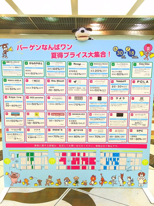 なんばウォーク 公式 さん の最近のツイート 14 Whotwi グラフィカルtwitter分析