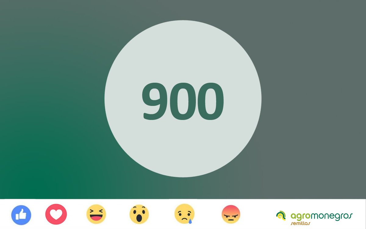 Agromonegros's tweet photo. Hoy nos hemos levantado con una sorpresa: Ya somos 900 fans en Facebook 👏😀 ¡Gracias a los que lo hacéis posible! #900fans #APor1000 #Sumando https://t.co/0hgiaDgsGR