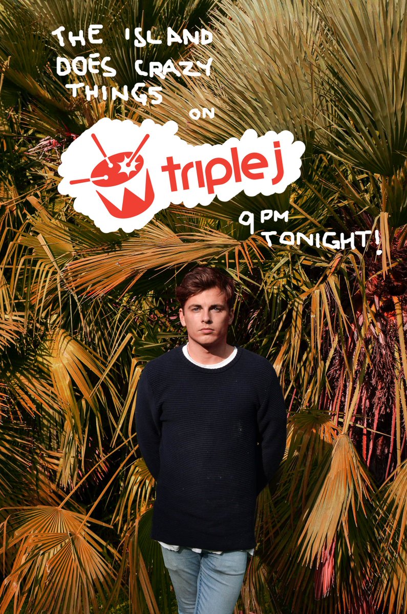 flamingojones_'s tweet photo. My new single "The Island Does Crazy Things" is premiering on @homeandhosed on at 9pm @triplej tonight! comes out monday :) @dec_byrne https://t.co/kjUVrCVSu9