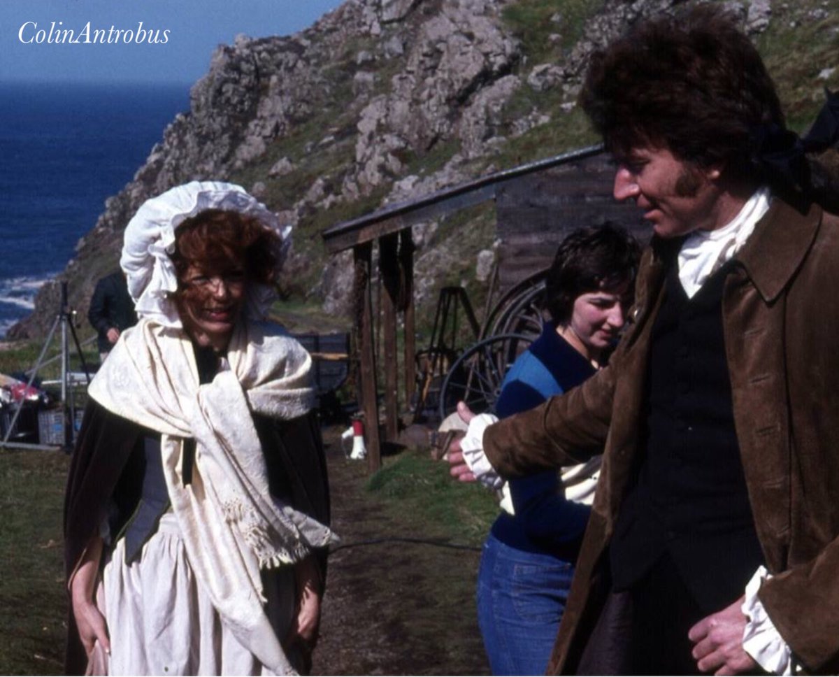 #ThrowbackThursday #AngharadRees with @RobinPoldark #RobinEllis filming in #Cornwall #VintagePoldark #Poldark #wonderful #Unforgettable