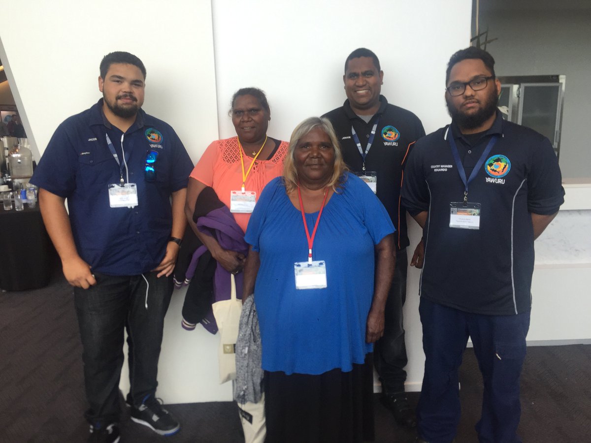 #Yawuru and #Matuwa Kurrara Kurrara rangers meeting up at #IMC12 <a href="/vcwestcott/">Vanessa Westcott</a>
