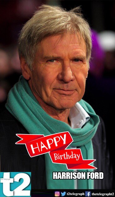 Happy birthday to the mighty Harrison Ford! May the force be with you! 