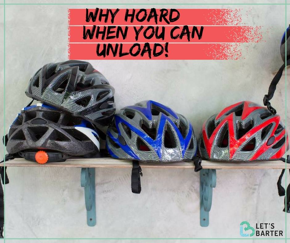 LetsBarterIndia's tweet photo. It’s always better to be safe than sorry Don't be sorry that you hoarded on those extra helmets and biking gear, unload now
 #UnloadNow #LBI https://t.co/krnCmxEzX7