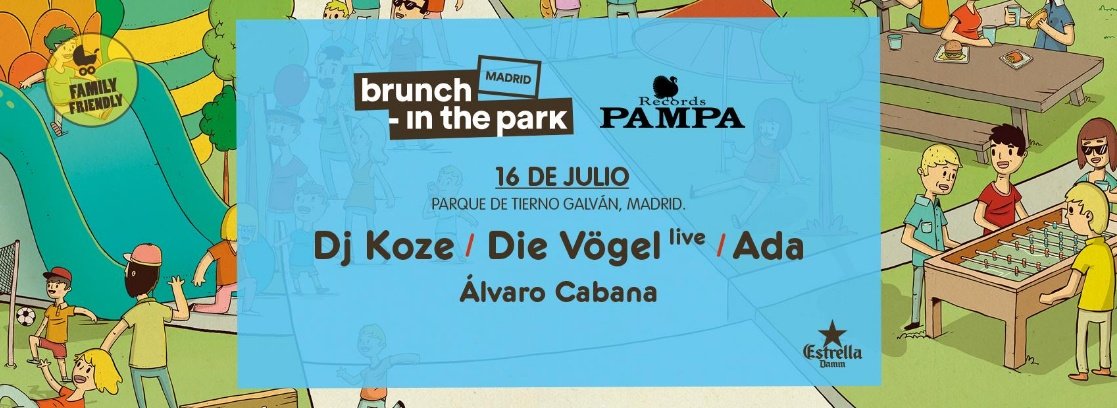 Domingo 16 en Parque Tierno Galván
Brunch - in the park
Con Dj Koze, Die Vögel, Ada y Álvaro Cabana

<a href="/brunch_madrid/">Brunch -In Madrid</a>

madridedm.com/event/brunch-i…