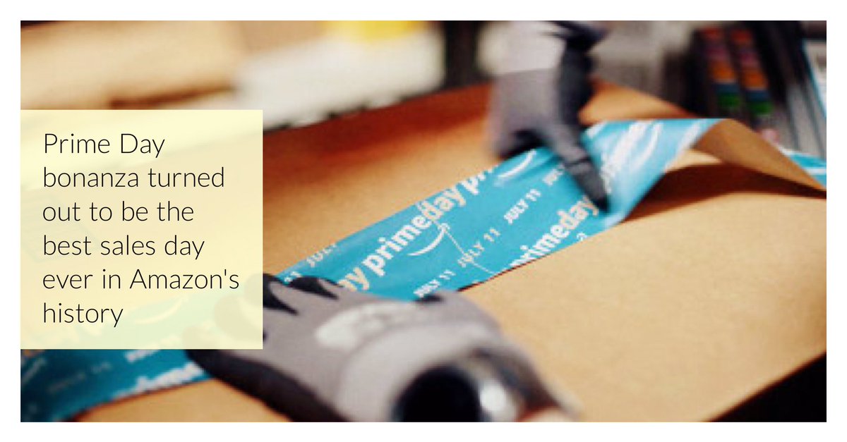 #PrimeDay sales hit a new record for <a href="/amazon/">Amazon</a>, beating #black Friday

#onlinestore #AmazonPrimeDay #Amazon #PrimeDay2017 #GrowthMindset #CEO