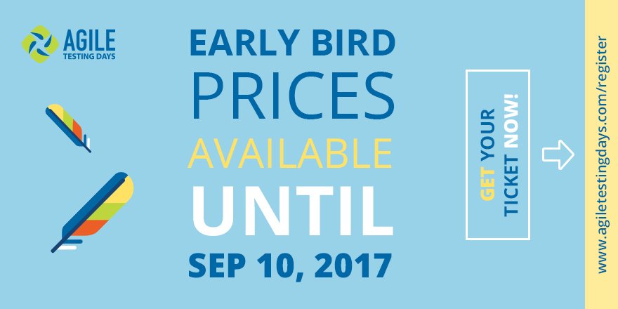 Agile_NL's tweet photo. Make sure YOU SAVE 
some cash on our #AgileTD ticket!
REGISTER NOW &amp; catch the EARLY BIRD FEES:
https://t.co/vmkMFEPCsI
#investinyourfuture https://t.co/Cohfw9pmSS