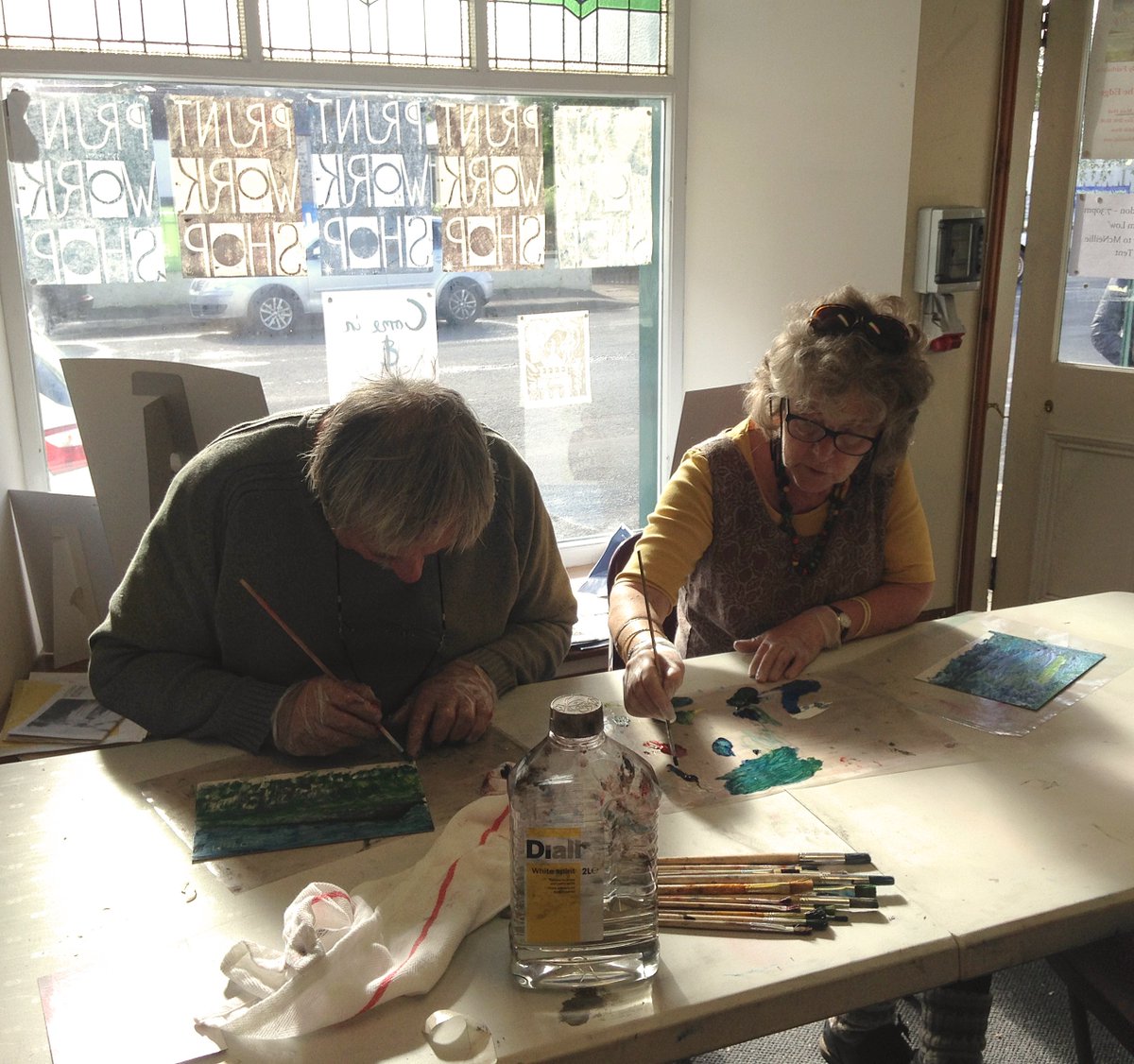 KateTimney's tweet image. Drop-in #printmaking #workshop today at @ARTPARKGLASGOW 3-6pm, covering experimental monotype &amp;amp; monoprint, all ages and abilities welcome! 🌞