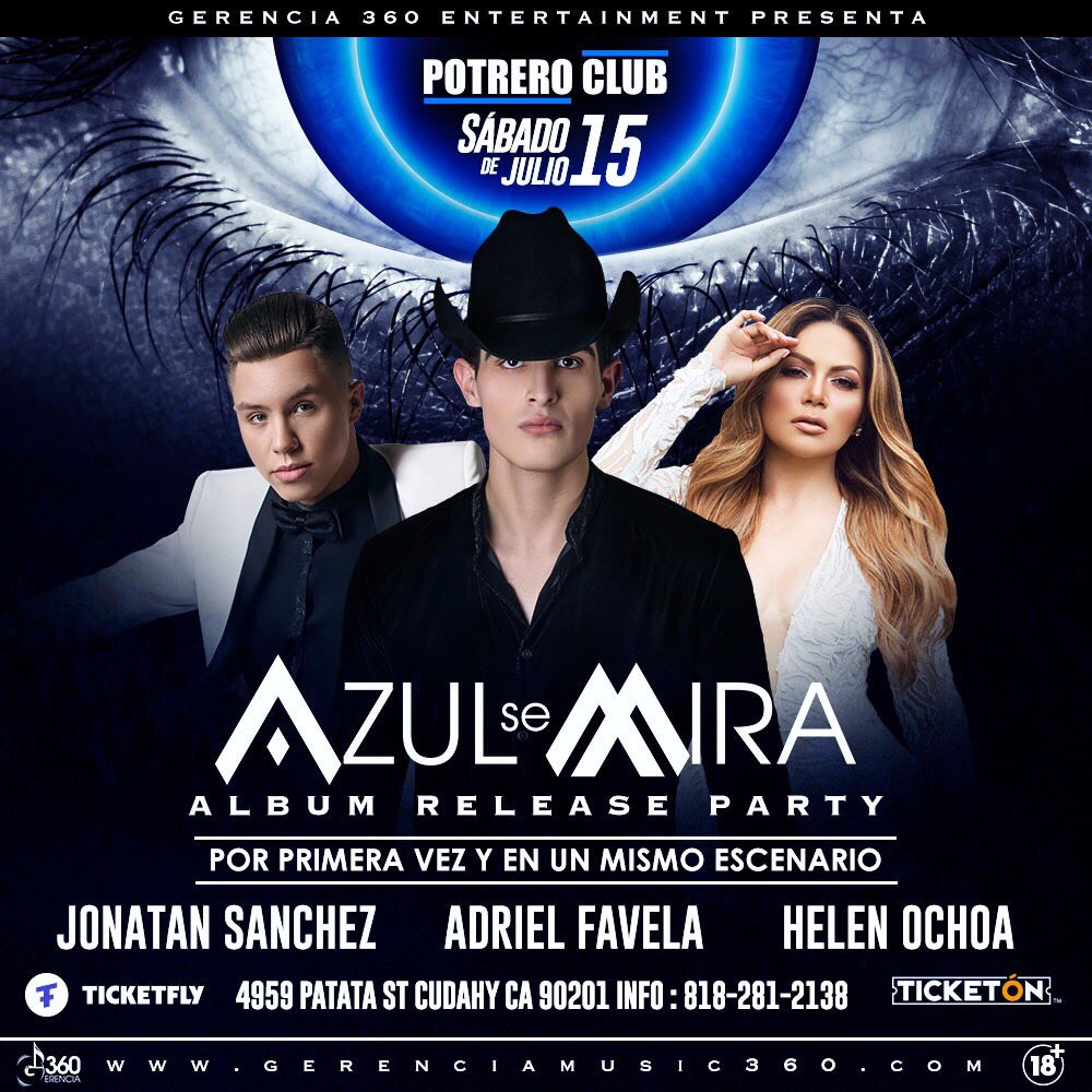 $25 tickets en preventa aqui en el potrero para ADRIEL FAVELA, JONATAN SANCHEZ Y HELEN OCHOA, ven por el tuyo ya! <a href="/adrielfavela/">adriel favela</a> <a href="/helen_ochoa/">Helen Acosta Ochoa</a>