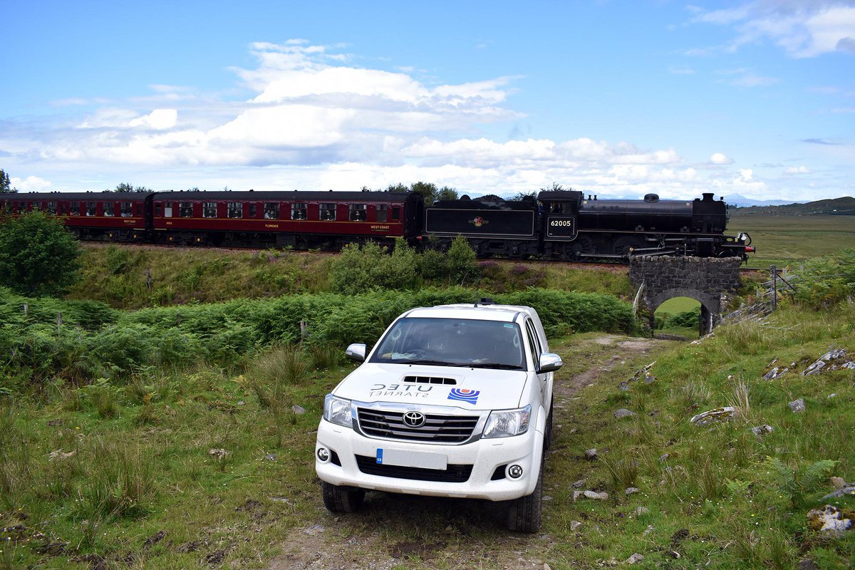 UTEC_StarNet's tweet photo. Catching the Hogwarts Express at Arisaig on our latest site supervision. #UTECStarNet #HarryPotter #TelecomServices #survey https://t.co/46fKY0xP8J