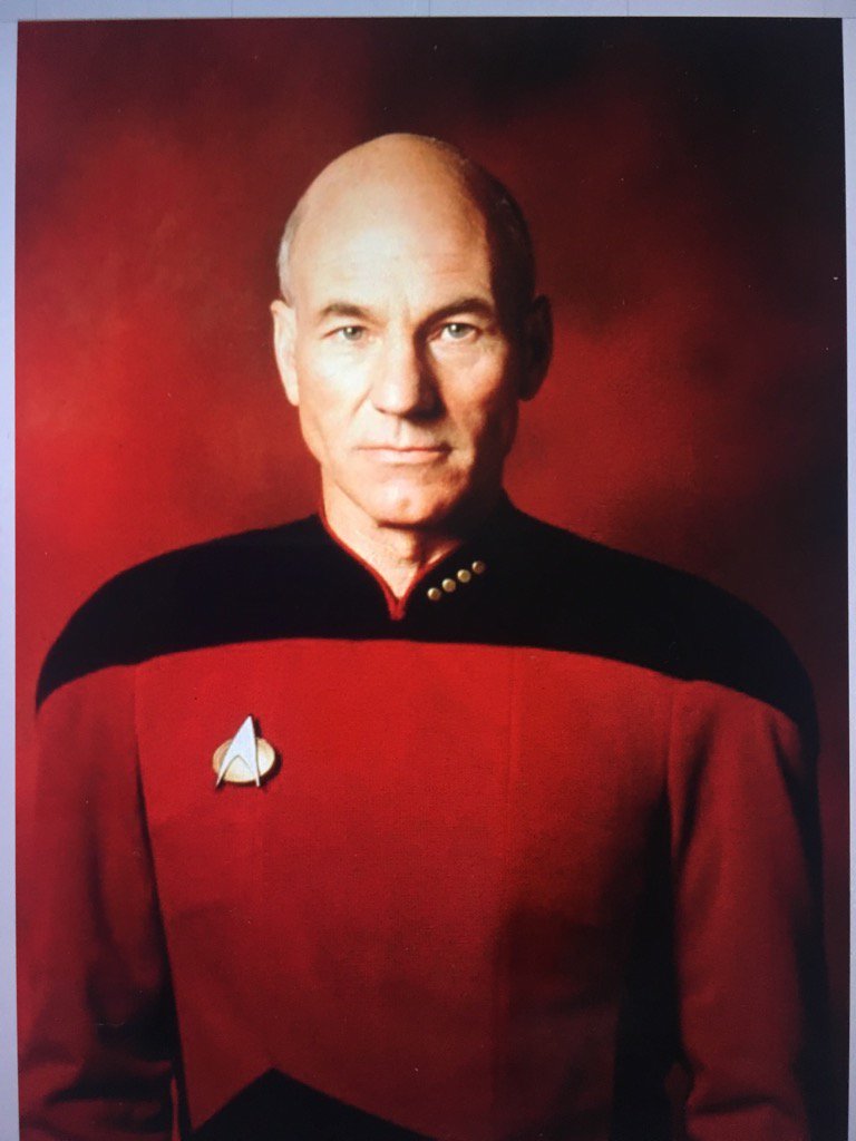 Happy 77th Birthday Sir Patrick Stewart, still boldly going, splitting infinitives across the universe! 