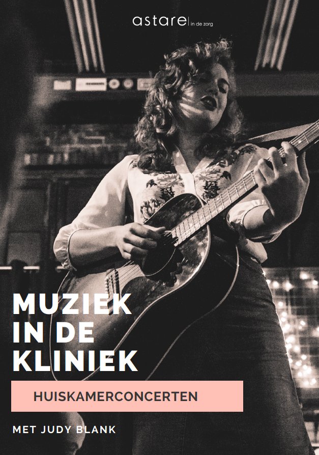 Vrijdag 21 juli speelt @judy__blank weer de sterren van de hemel op een HIC afdeling: singalong &amp; intiem huiskamerconcert! Who's next? 🎸