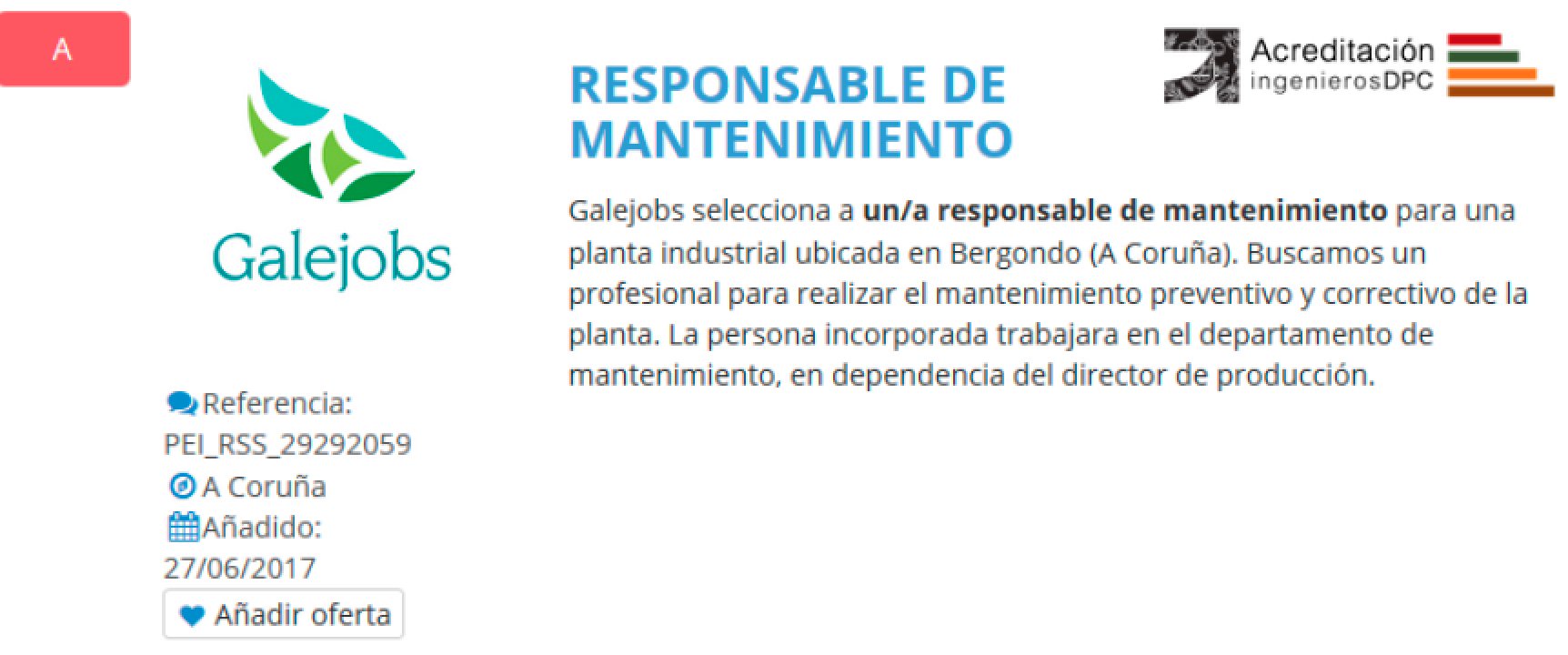 #empleo @proempleoing  Responsable de Mantenimiento - A Coruña https://t.co/70KoGtsSaW https://t.co/sHjwHxUUm9