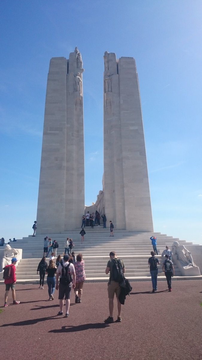 TestbourneHist's tweet image. At the Vimy Ridge Memorial this morning.