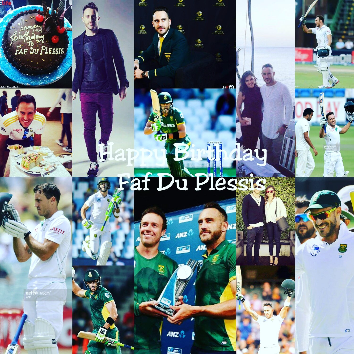 Happy birthday my cricket super hero cool captain south Africa faf du Plessis.   