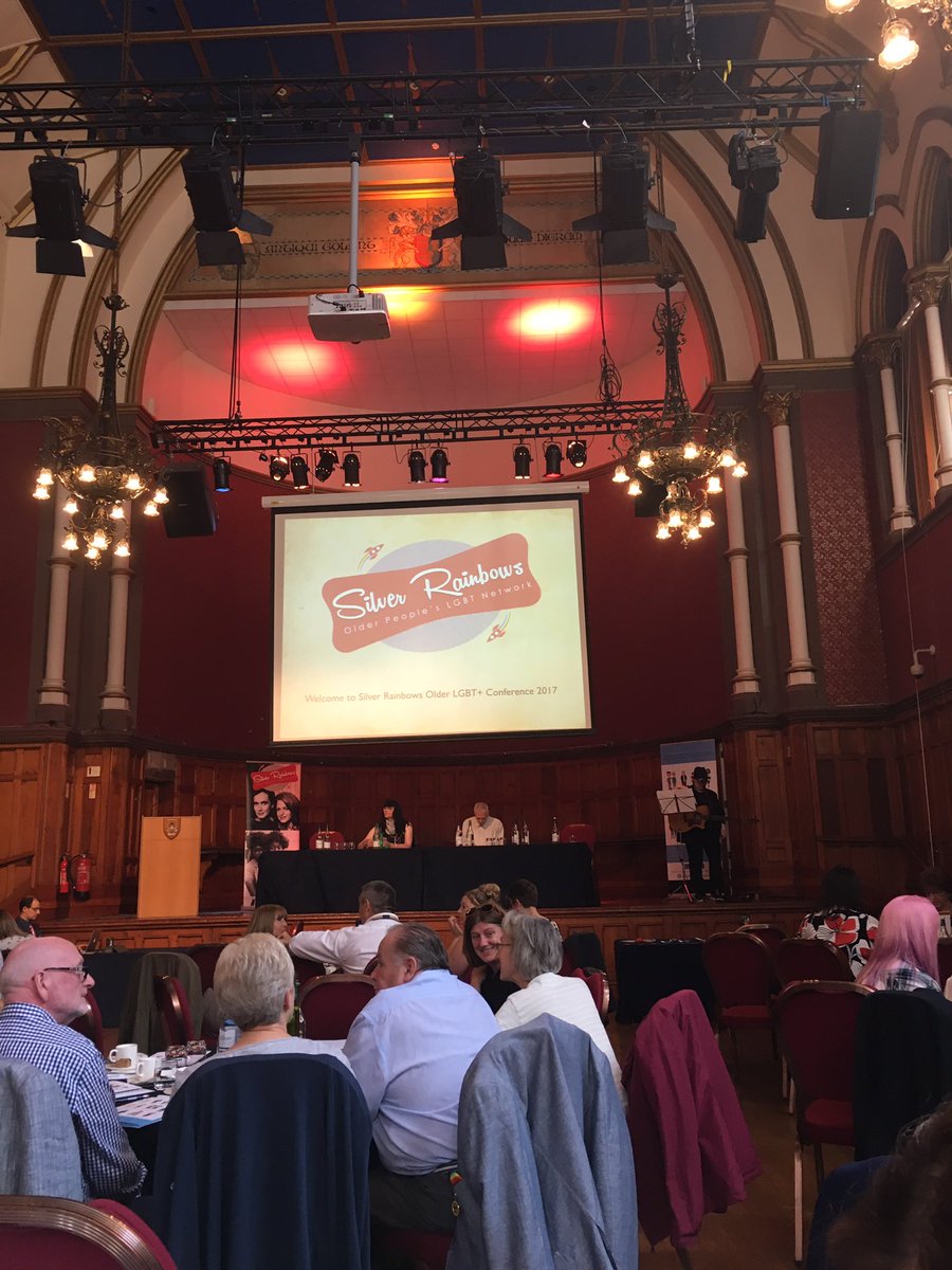 At the silver rainbows conference #prideinageing very excited! #LGBT #chester