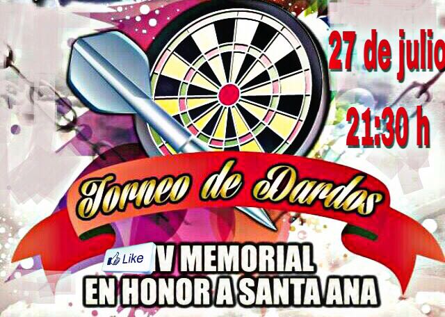 laventacafe's tweet photo. Como cada año hacemos un torneo de dardos en Honor a la patrona de nuestras fiesta "Santa Ana" no faltes... 🏆 https://t.co/Ir1SW1MZ48