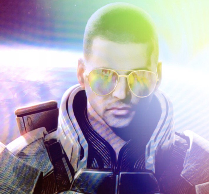 TeamLimeStrike's tweet image. Commander shepherd rocking that ‘I’m at a festival’ Look #festival #commandershepherd #masseffect #snapchat #filter #gaming