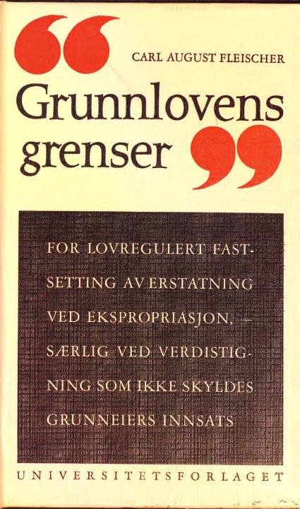pensumNo's tweet photo. Carl August Fleischers "Grunnlovens grenser..." er nรฅ tilgjengelig fra Skaff.no #grunnloven #ekspropriasjon #eiendomsretten @uforlaget https://t.co/CMWnKbvKwH