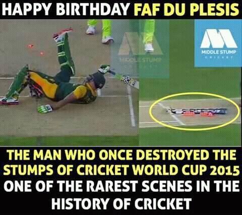 Happy birthday Faf Du Plessis south africa 