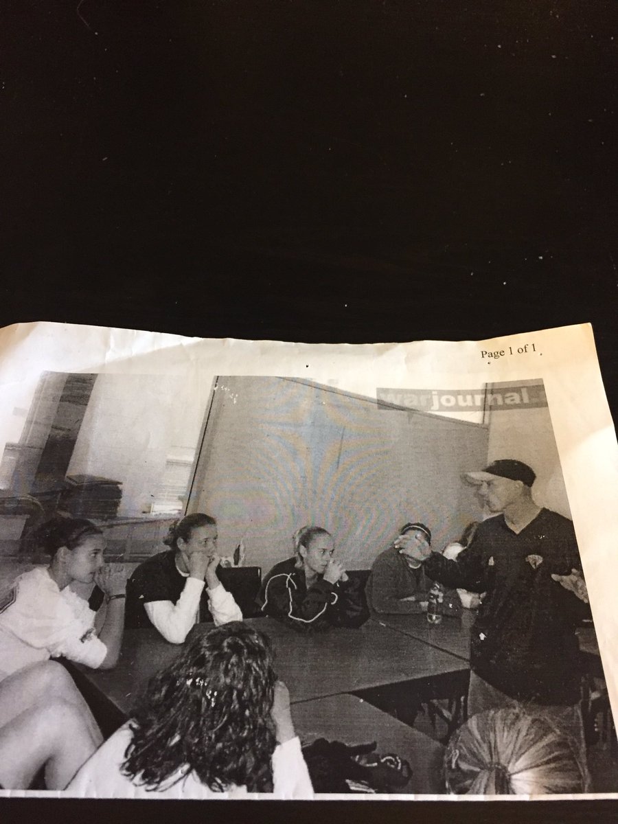 DrJuliaC's tweet photo. Talking tactics with @pmackcoach circa 2003. #SomeoneSetATimer #wrip https://t.co/E0al3vdjMR